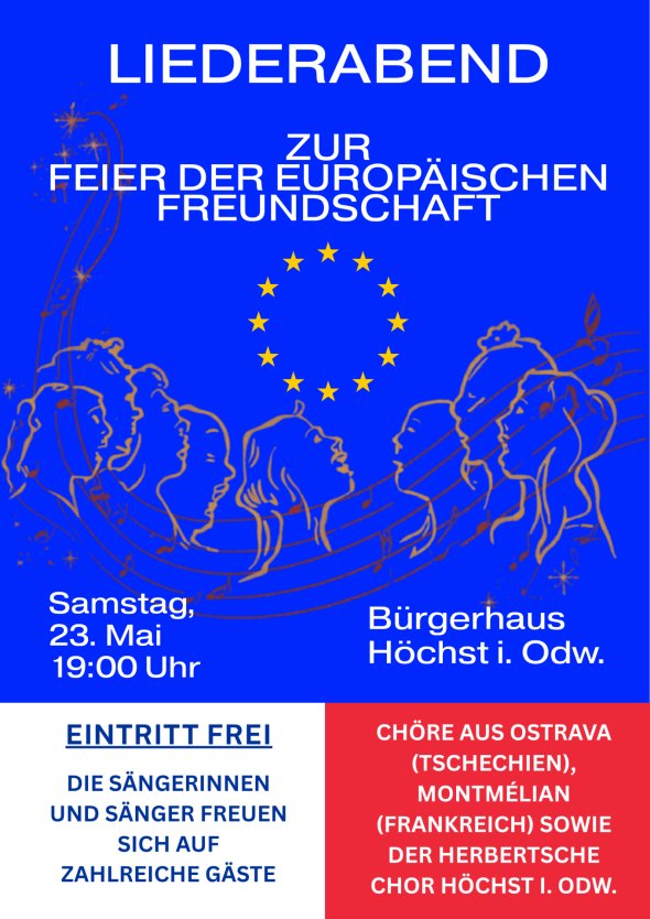 Poster - Liederabend – Feier der europäischen Freundschaft - Poster_Liederabend